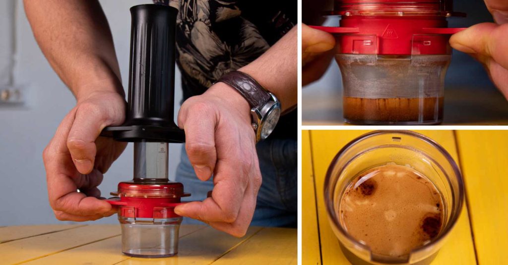 ручная эспрессо кофеварка cafflano kompresso