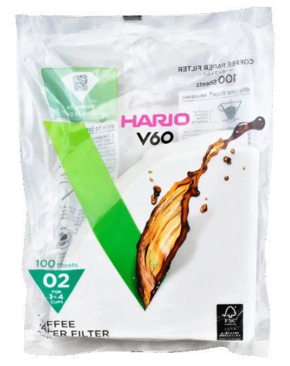 Фільтри паперові HARIO 02W білі (100 ШТ)
