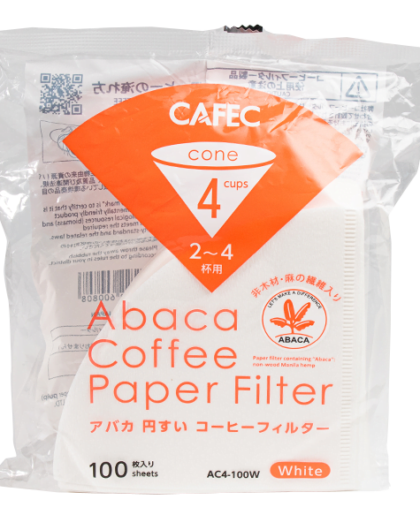 Абака фільтри Cafec AC4-100W білі (100 ШТ)