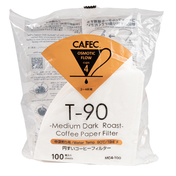 Фільтри паперові Cafec MC4-100W білі (100 ШТ)