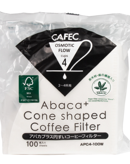 Абака+. Фільтри Cafec APC4-100W білі (100 ШТ)