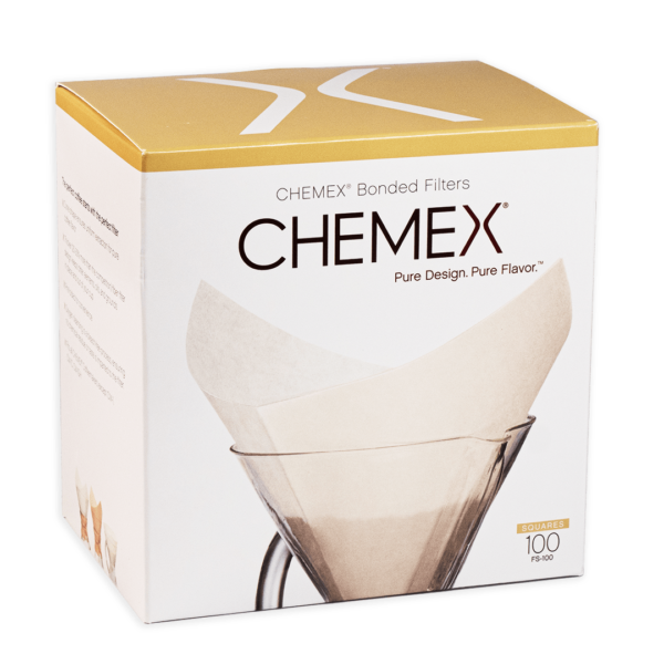 Паперові фільтри Chemex Bonded Pre-Folded Squares, 100 шт. Колір - Білий