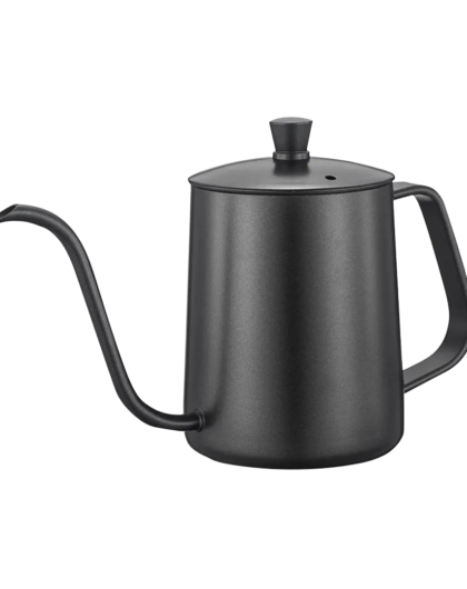 Чайник для кави з довгим носиком - 600 мл (чорний)