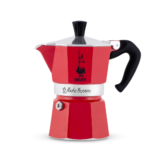 Гейзерна кавоварка Bialetti Moka Express 3 cup Червона (130 мл)