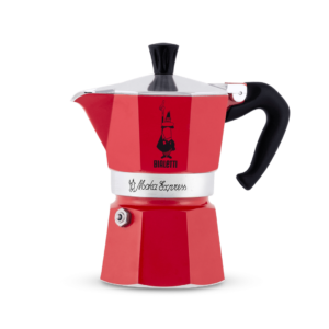 Гейзерна кавоварка Bialetti Moka Express 3 cup Червона (130 мл)