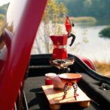 Гейзерна кавоварка Bialetti Moka Express 3 cup Червона (130 мл)
