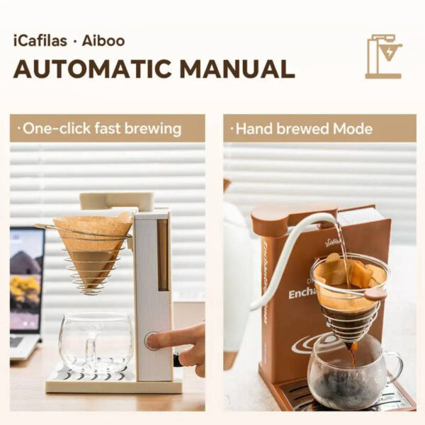 Крапельна кавоварка iCafilas 300 мл. Drip Coffee Maker - Світла