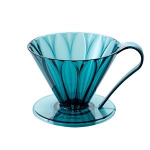 Пуровер CAFEC Tritan Flower Dripper Cup4 Blue Green