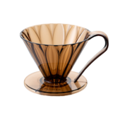 Пуровер CAFEC Tritan Flower Dripper Cup4 Pink Brown
