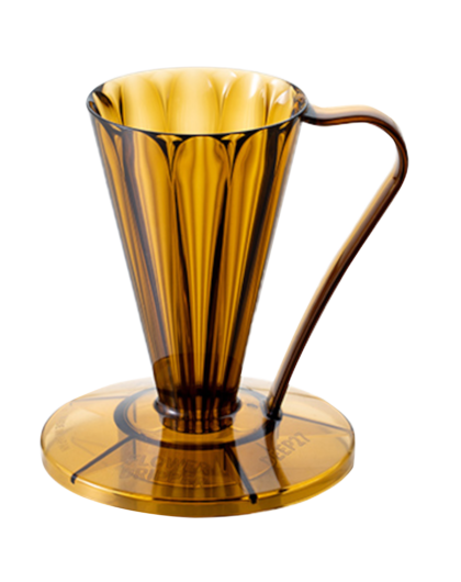 Пуровер CAFEC Tritan Flower Dripper DEEP 27 Brown