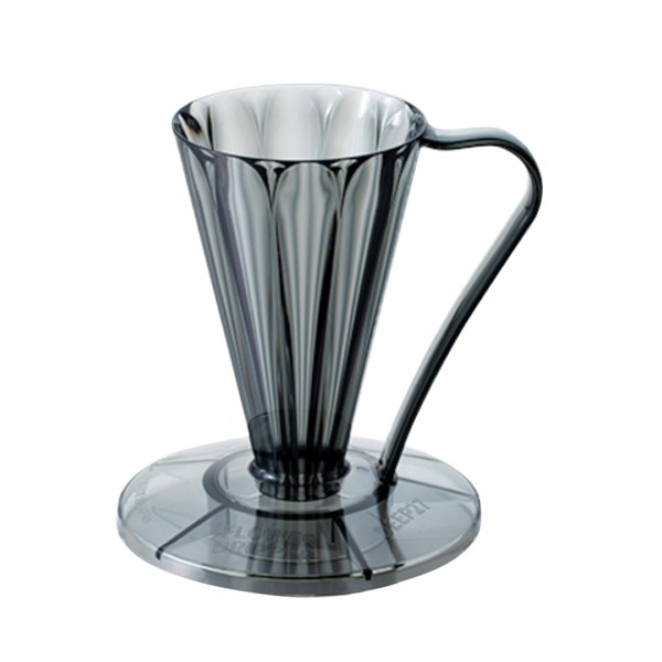 Пуровер CAFEC Tritan Flower Dripper DEEP 27 Clear Black