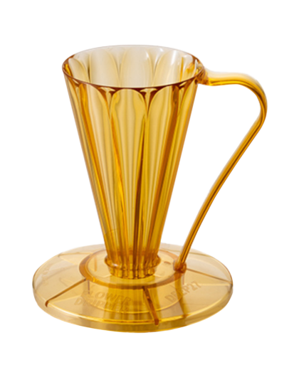 Пуровер CAFEC Tritan Flower Dripper DEEP 27 Taizo gold