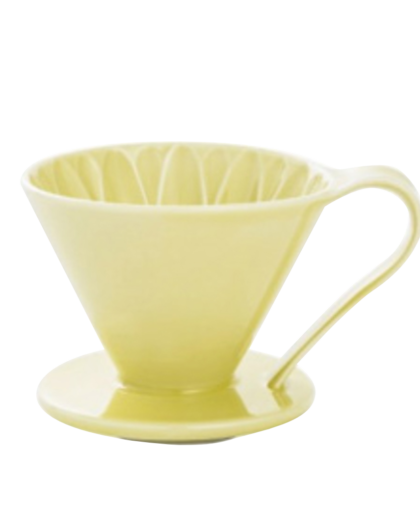 Пуровер CAFEC Arita Ware Flower Dripper Cup1 Yellow