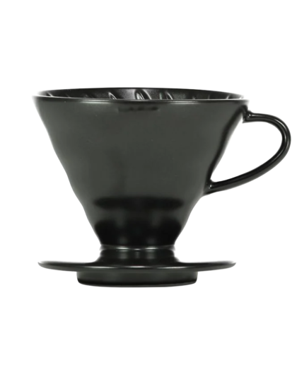 Пуровер Hario V60 02 керамічний матовий чорний