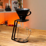 Пуровер Hario V60 02 керамічний матовий чорний