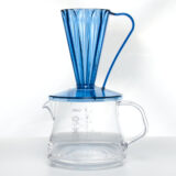 Пуровер CAFEC Tritan Flower Dripper DEEP 27 Clear Navy