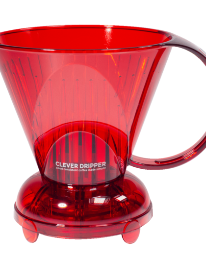Пуровер для кави Clever Dripper 530 мл - Прозорий червоний