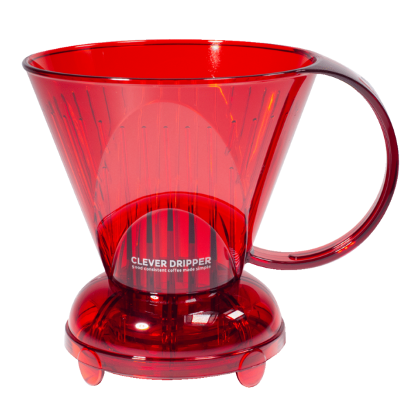 Пуровер для кави Clever Dripper 530 мл - Прозорий червоний