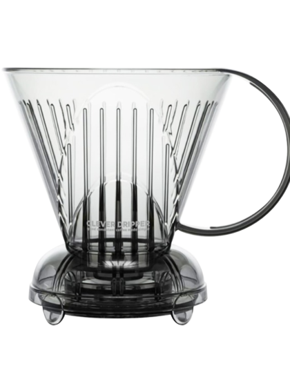 Пуровер для кави Clever Dripper 530 мл - Прозорий сірий (+100 фільтрів)