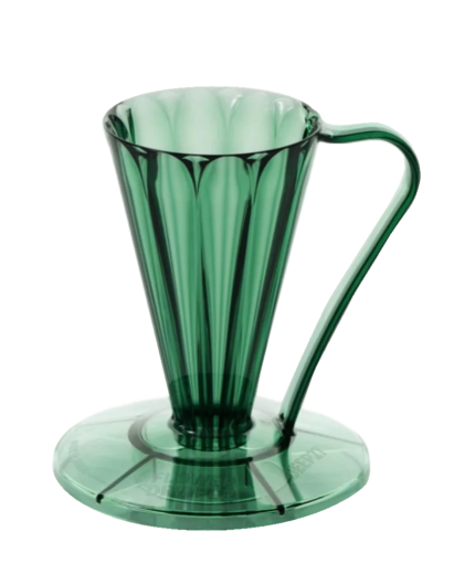 Пуровер CAFEC Tritan Flower Dripper DEEP 27 Dark Green