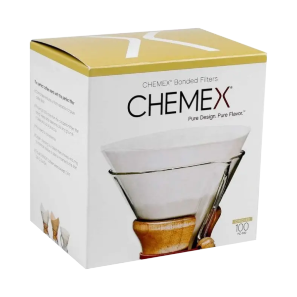 Паперові фільтри Chemex Bonded Pre-Folded Circles, 100 шт. Колір - Білий