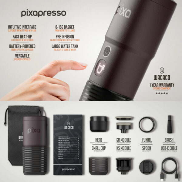 Еспресо Кавоварка Wacaco Pixapresso