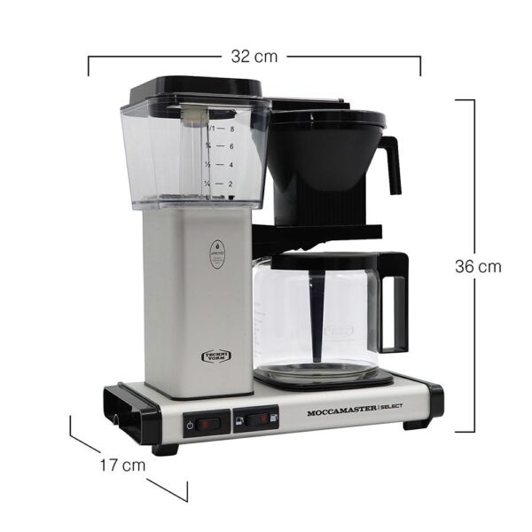 Крапельна кавоварка Moccamaster KBG Select Matt Silver