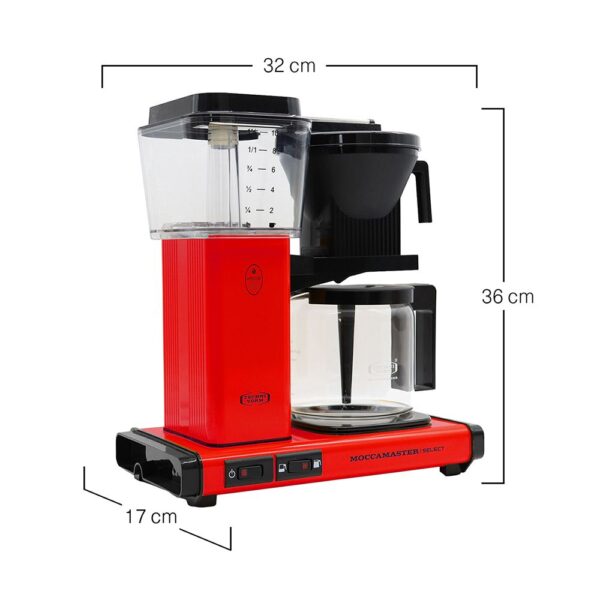 Крапельна кавоварка Moccamaster KBG Select Red