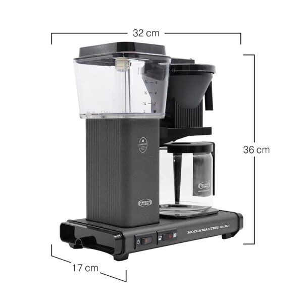 Крапельна кавоварка Moccamaster KBG Select Stone Grey
