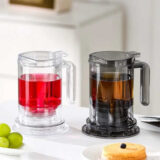 Заварник для чаю з металевим фільтром 500 мл Tea Infuser Cup темний